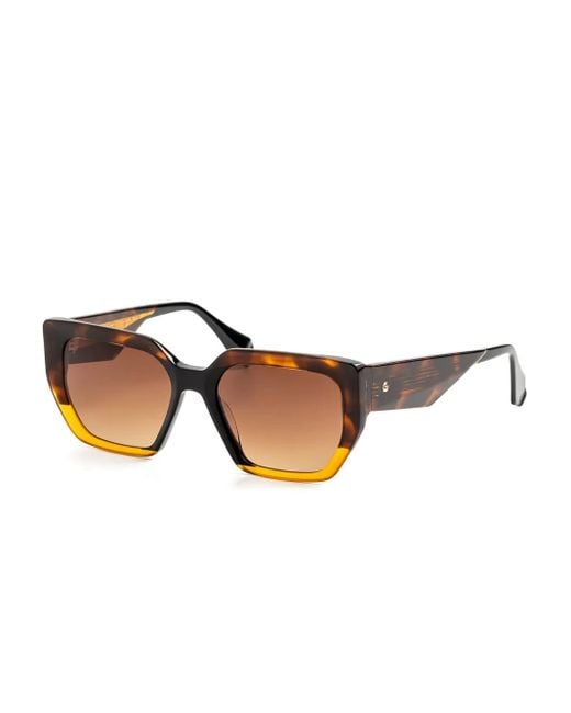 Gigi Studios Brown Gradient-Lenses Tortoiseshell Sunglasses