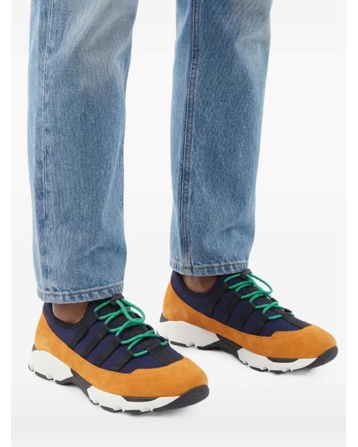 Marni Blue Drawstring Running Sneakers for men