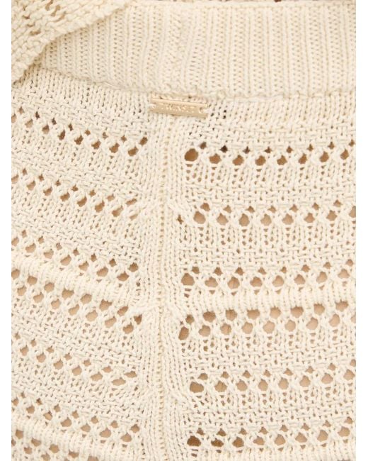 Twinset Natural Crochet-Construction Trousers