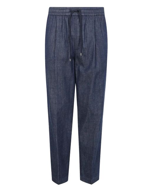 Jacob Cohen Blue Denim Trousers With Elasticated Waist for men