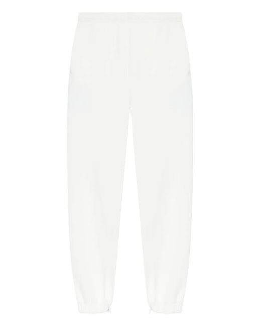 Lacoste White Elasticated-Cuff Track Pants