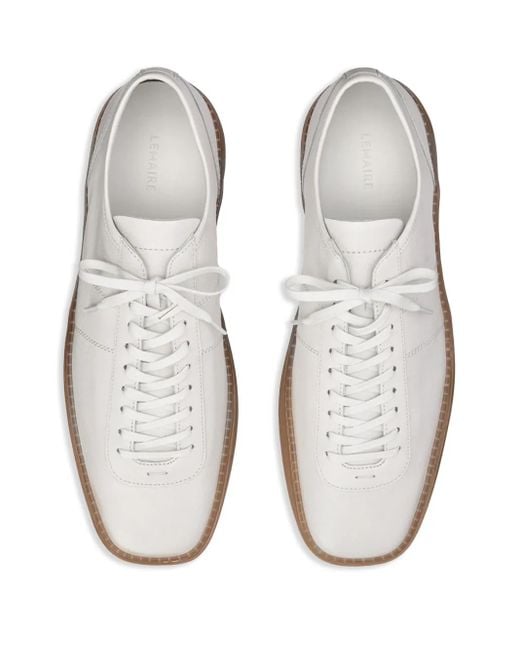 Lemaire White Linoleum Trainers