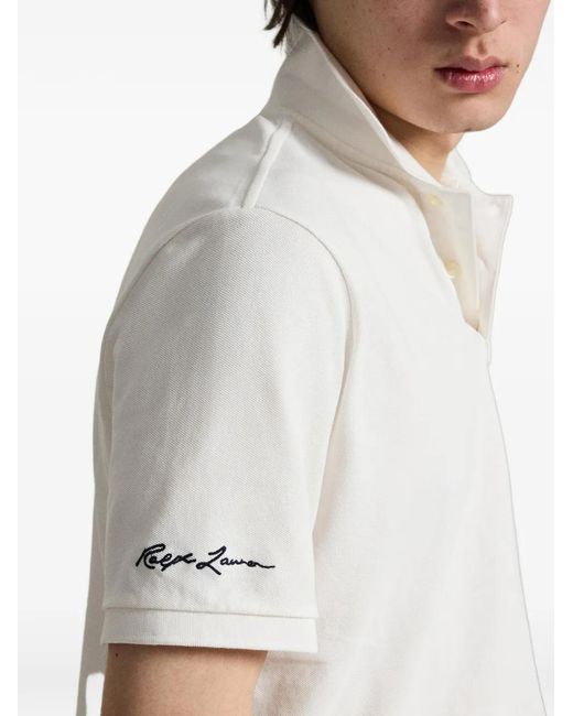 Polo Ralph Lauren White Classic Knit Polo for men