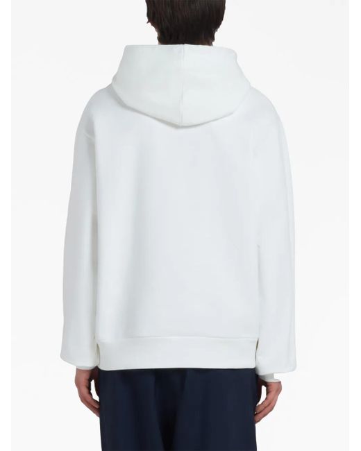 Sudadera Con Capucha Y Logo Estampado Marni de hombre de color White