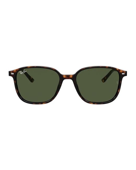 Ray-Ban Green Leonard Rb2193 Rectangle-Frame Sunglasses