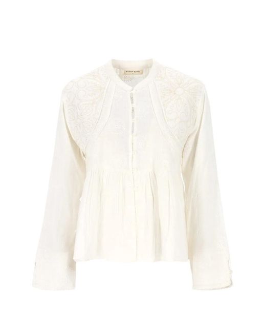 MAISON HOTEL White Ariana Cotton Blouse