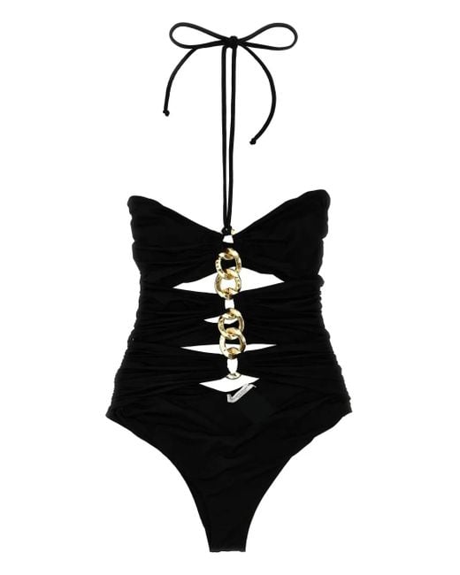 Elisabetta Franchi Chain ワンピース水着 Black