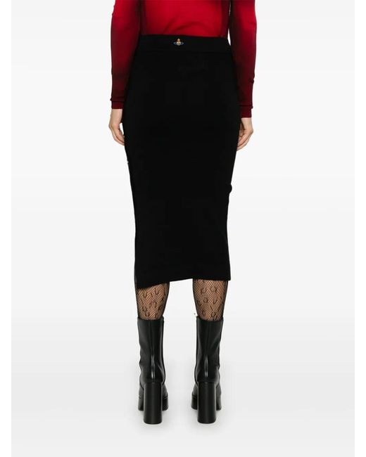 Vivienne Westwood Black Pamela Midi Skirt