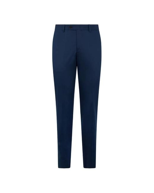 Moorer Blue Button Trousers for men