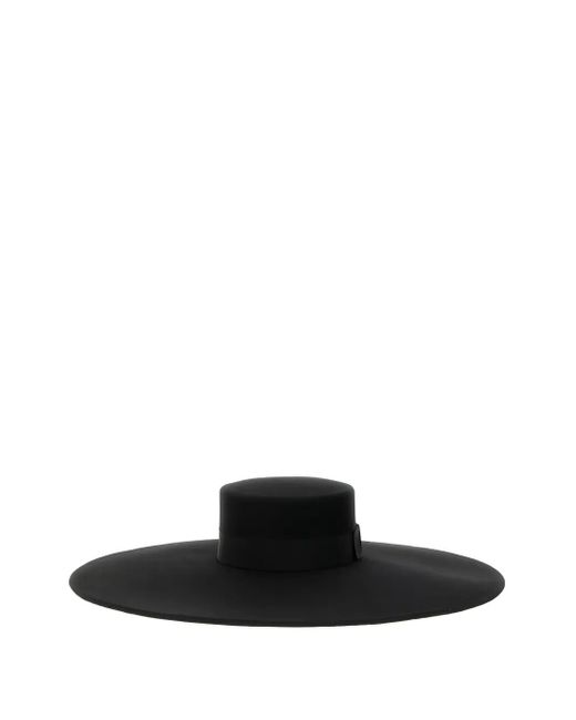 Nina Ricci Black Wide-Brimmed Hat