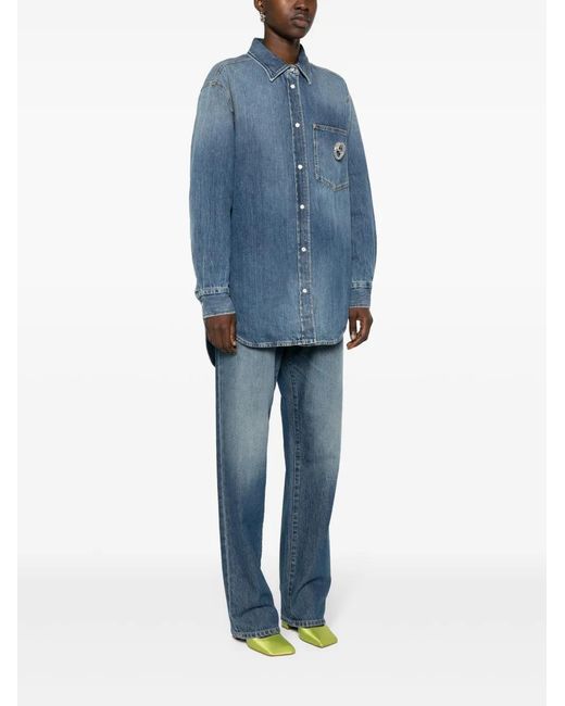 Gucci Blue Interlocking G Denim Jacket