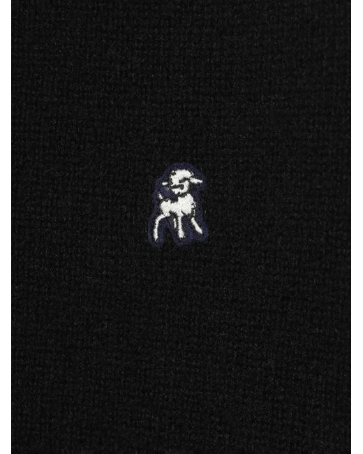 Undercover Black Patch-Detail Wool Sweater for men