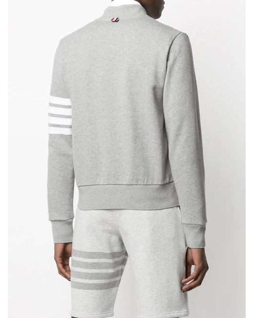 Thom Browne Gray 4-bar Motif Performance Jacket for men