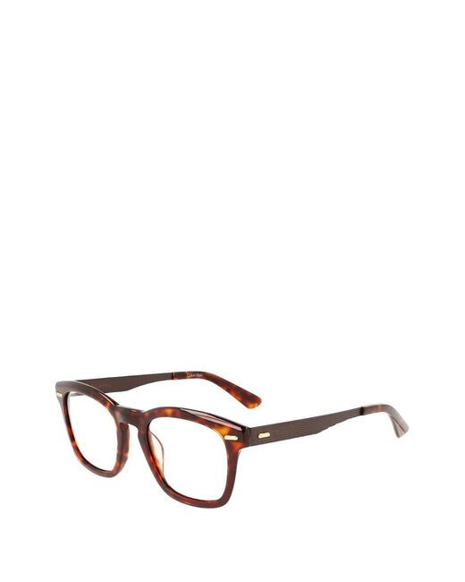 Calvin Klein Brown Square-Frame Glasses for men