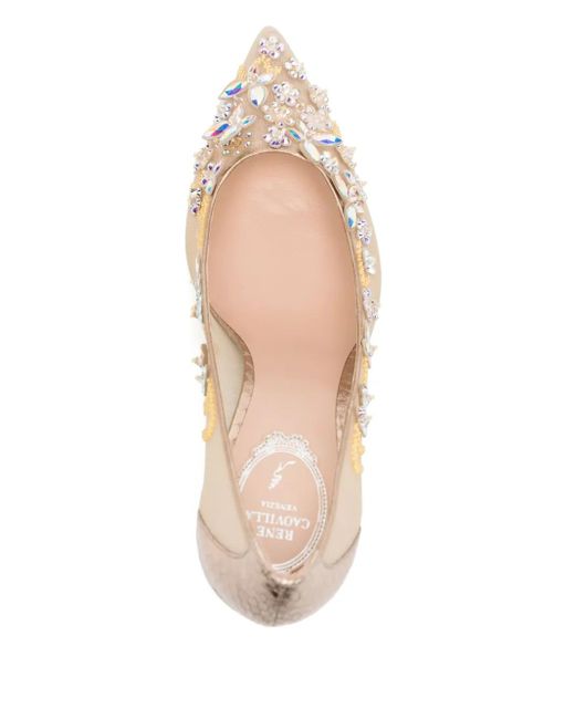 Rene Caovilla Natural 85Mm Cinderella Pumps