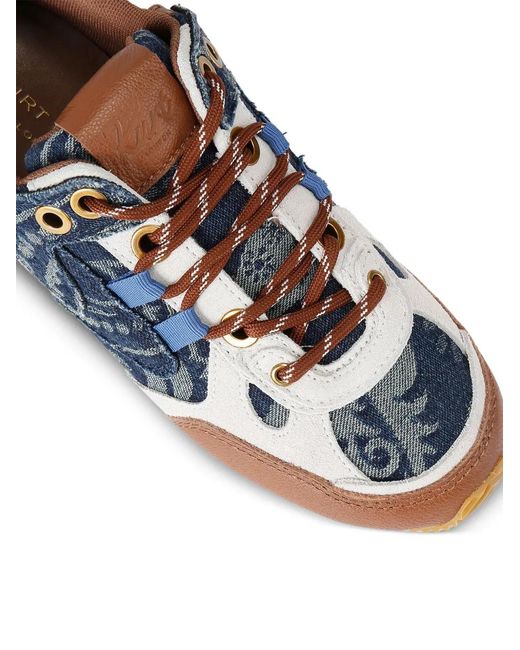 Kurt Geiger Blue Slim Runner Sneakers