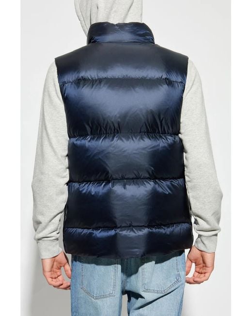 Woolrich Blue Pertex Puffer Vest for men