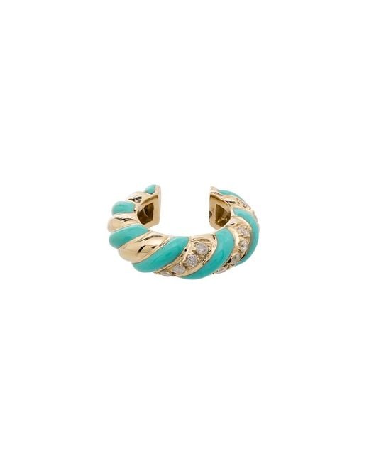 Yvonne Léon Blue 9Kt, And Diamond Ear Cuff