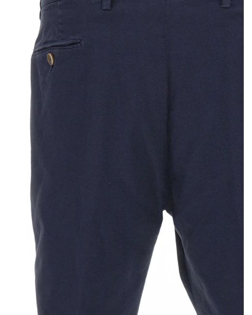 Briglia 1949 Blue Honeycomb-Texture Turn-Up Shorts for men