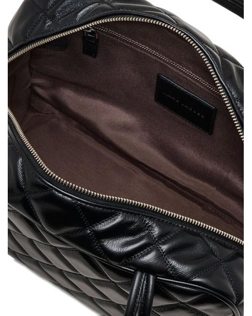 Marc Jacobs Black The Quilted Leather Dual Satchel Bag