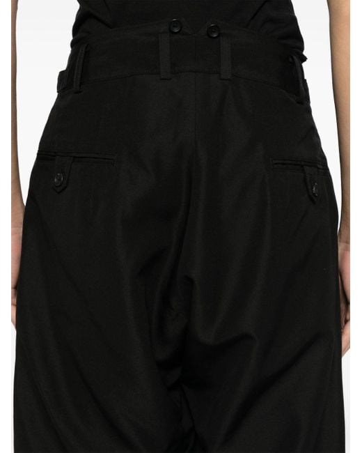 Yohji Yamamoto Black Straight Leg Trouser for men