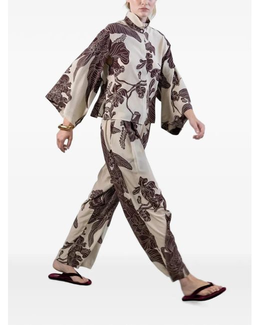 Psophia Natural Orient Contour Trousers