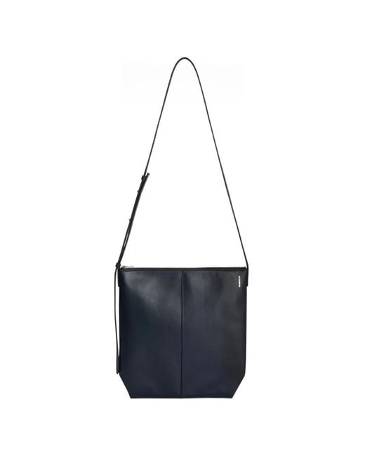 Jil Sander Blue Linea Crossbody Bag for men