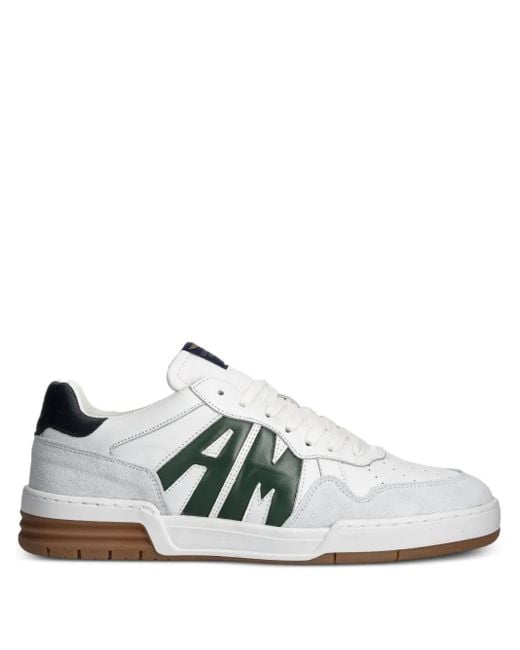Aeronautica Militare White Logo-Appliqué Sneakers for men