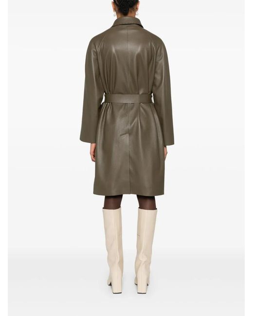 Fendi Leren Jas in het Brown