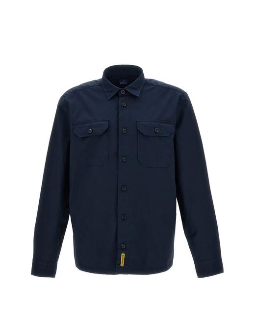 B.D. Baggies Blue Button-Flap-Pocket Shirt for men