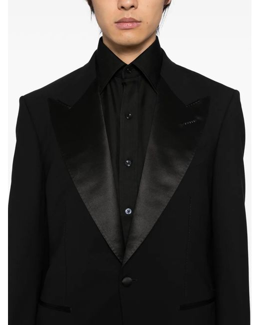 Tom Ford Black Single-Breasted Suit for men