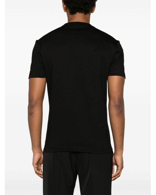Camiseta con estampado Medusa Versace de hombre de color Black
