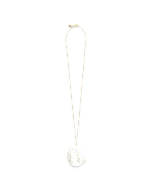 Forte_forte White Shell Pendant Necklace