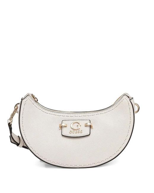 Guess White Nastra Shoulder Bag
