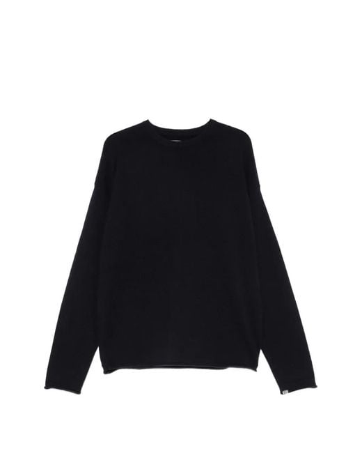 Extreme Cashmere Black Paolo Crew-Neck Long-Sleeve Sweater
