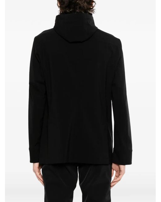 Chaqueta Con Capucha Y Doble Botonadura Montecore de hombre de color Black