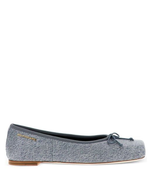 Alexander Wang Gray Billie Ballet Flats