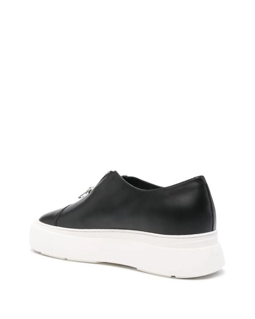 Giuseppe Zanotti Gray Zipped Platform Sneakers for men