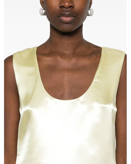 Philosophy Di Lorenzo Serafini Yellow Top in Satinoptik