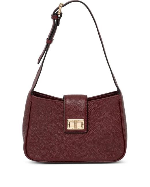 Geox Purple Tuck-Lock Fastening Shoulder Bag