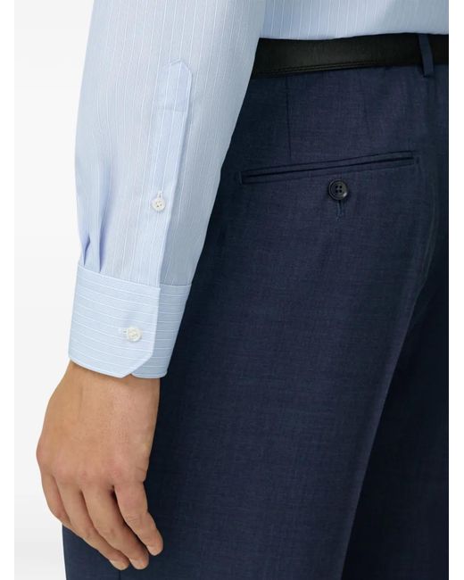 Boggi Blue Striped Shirt for men