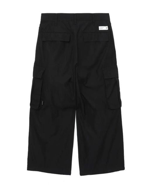 Neighborhood Black Cargo-Pocket Trousers for men