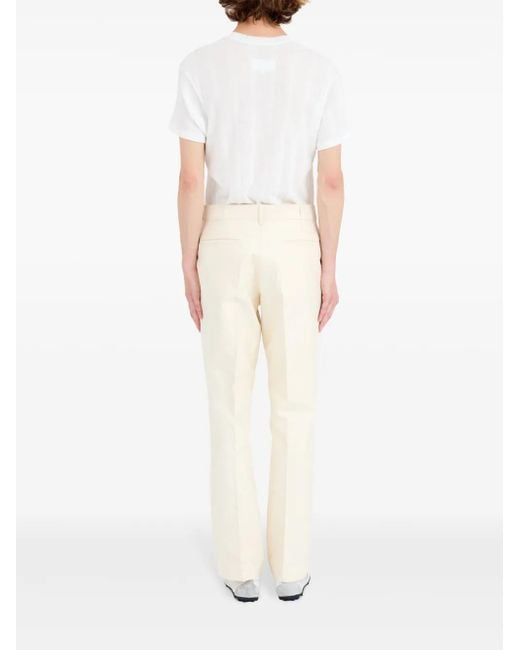 Maison Margiela Natural Cotton Trousers for men