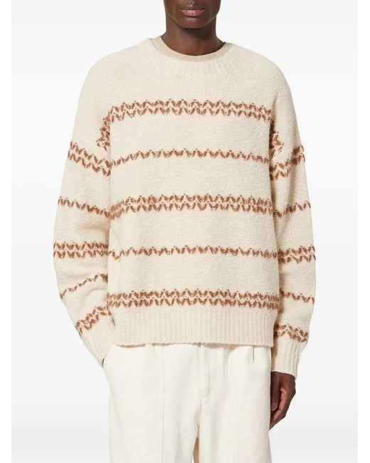 Isabel Marant Natural Romain Striped Pullover for men
