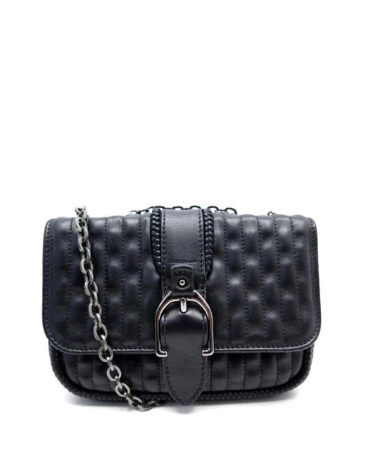 Longchamp Black Quilted Chain-Strap Cross-Body Bag