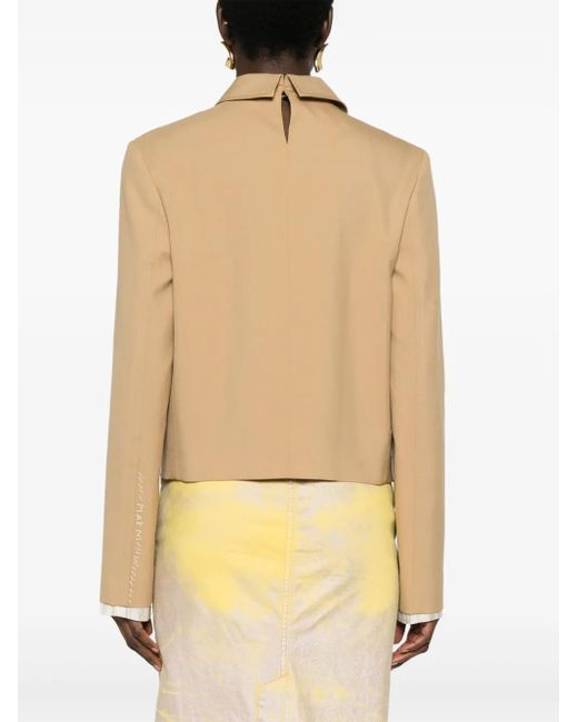 Marni Natural Single-Breasted Blazer