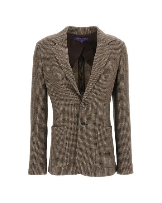 Ralph Lauren Brown Hailey Single-Breasted Jacket