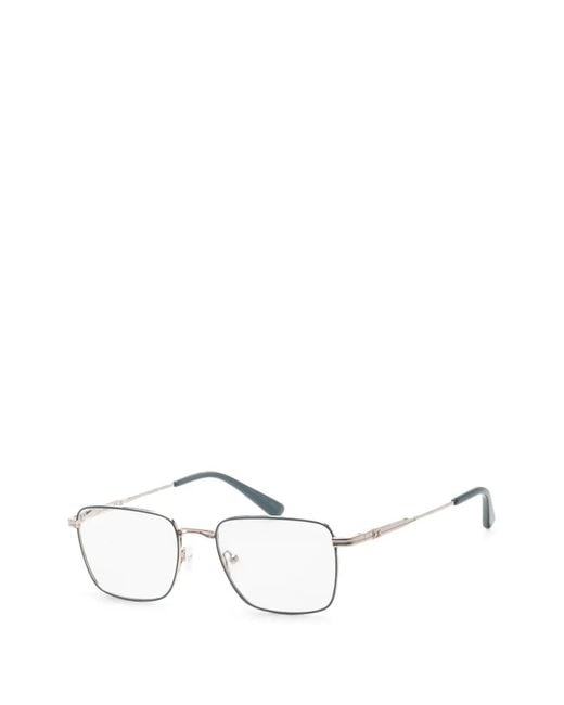 Calvin Klein White Square-Frame Glasses for men