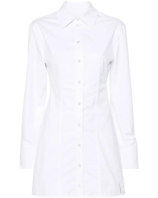 Alexander Wang White Shirt Dress With Tailored Fit