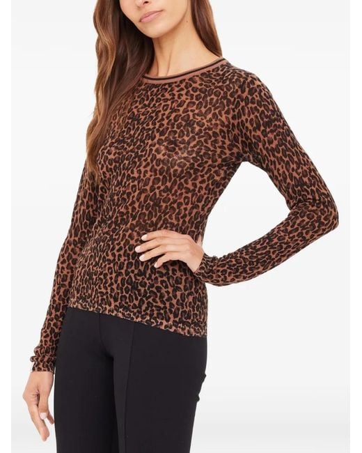 The Upside Brown Ludlow Leopard-Print Top